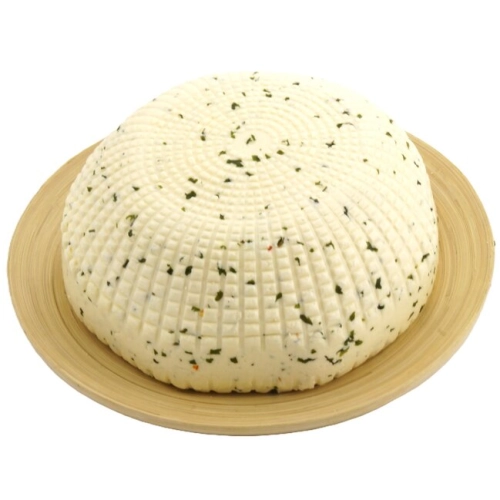 Ser koryciński swojski naturalny z czosnkiem niedźwiedzim